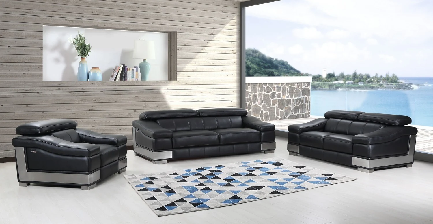 Global United 415 Domani 2 Pc Set - Black - Image 2