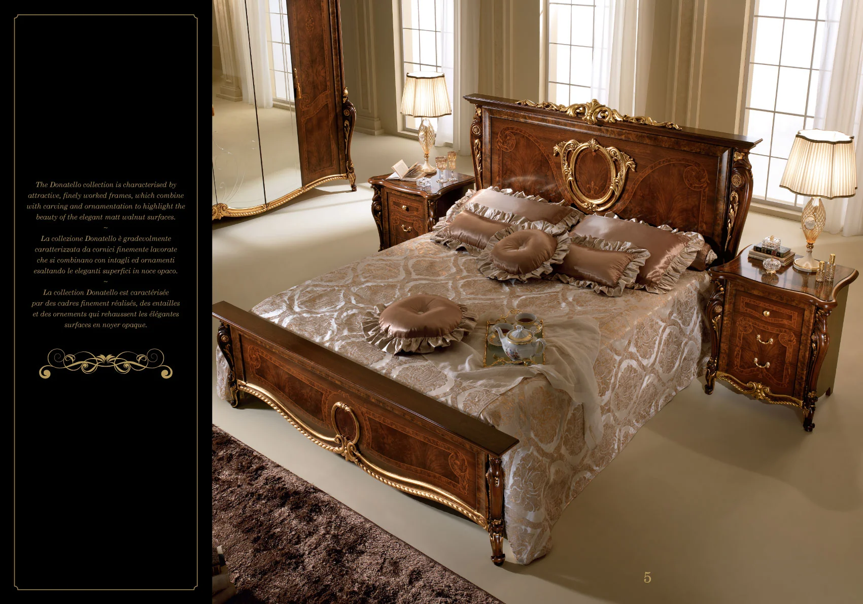 Donatello Classic Bedroom Collection - Made in Italy - Image 2