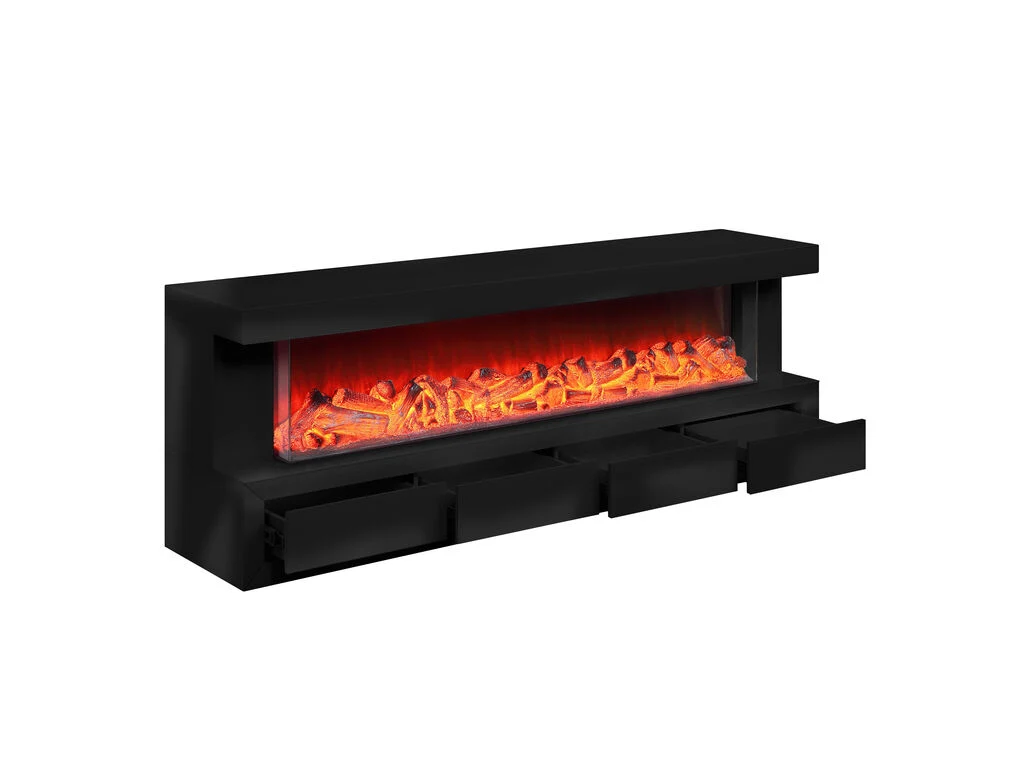 Dorian 70.5" TV Stand w/Fireplace & Speaker - Image 4