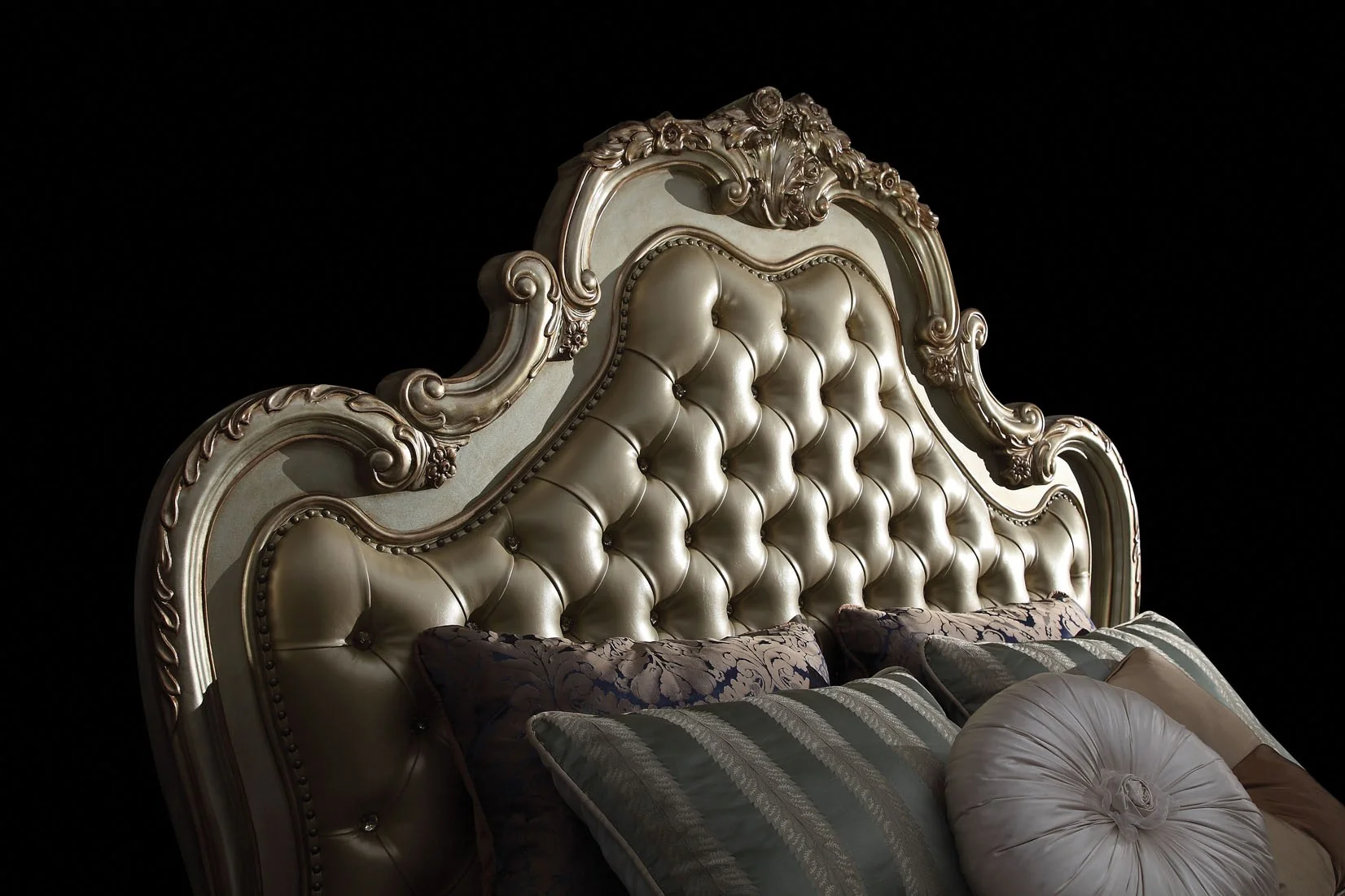 Dresden Bedroom Furniture - Gold Patina Finish - Image 2