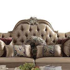 Dresden Sofa Collection 52090 ~ Bone Velvet - Image 4