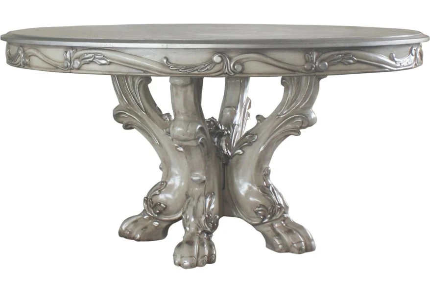 Dresden 68180 Vintage Bone White Finish Dining Table by Acme - Image 3