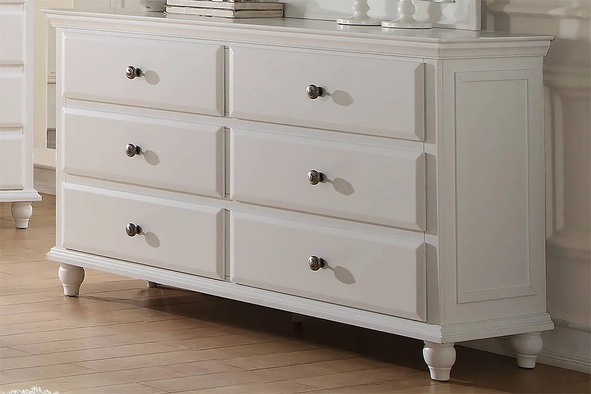 Poundex White F4351 Dresser