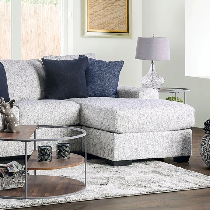Eastcote SM1124 Cream Chenille Sectional - Image 2
