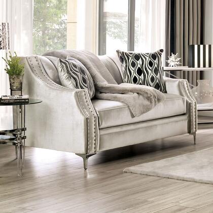 Elicia Sofa Collection - Silver or Champagne Finish - Image 2