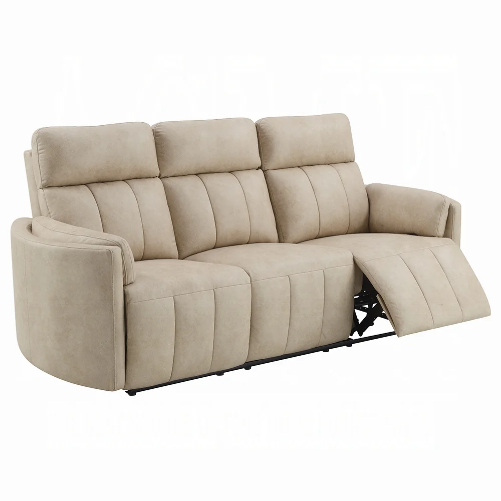 Elison Beige Microfiber 2 Pc Sofa Set - Image 4