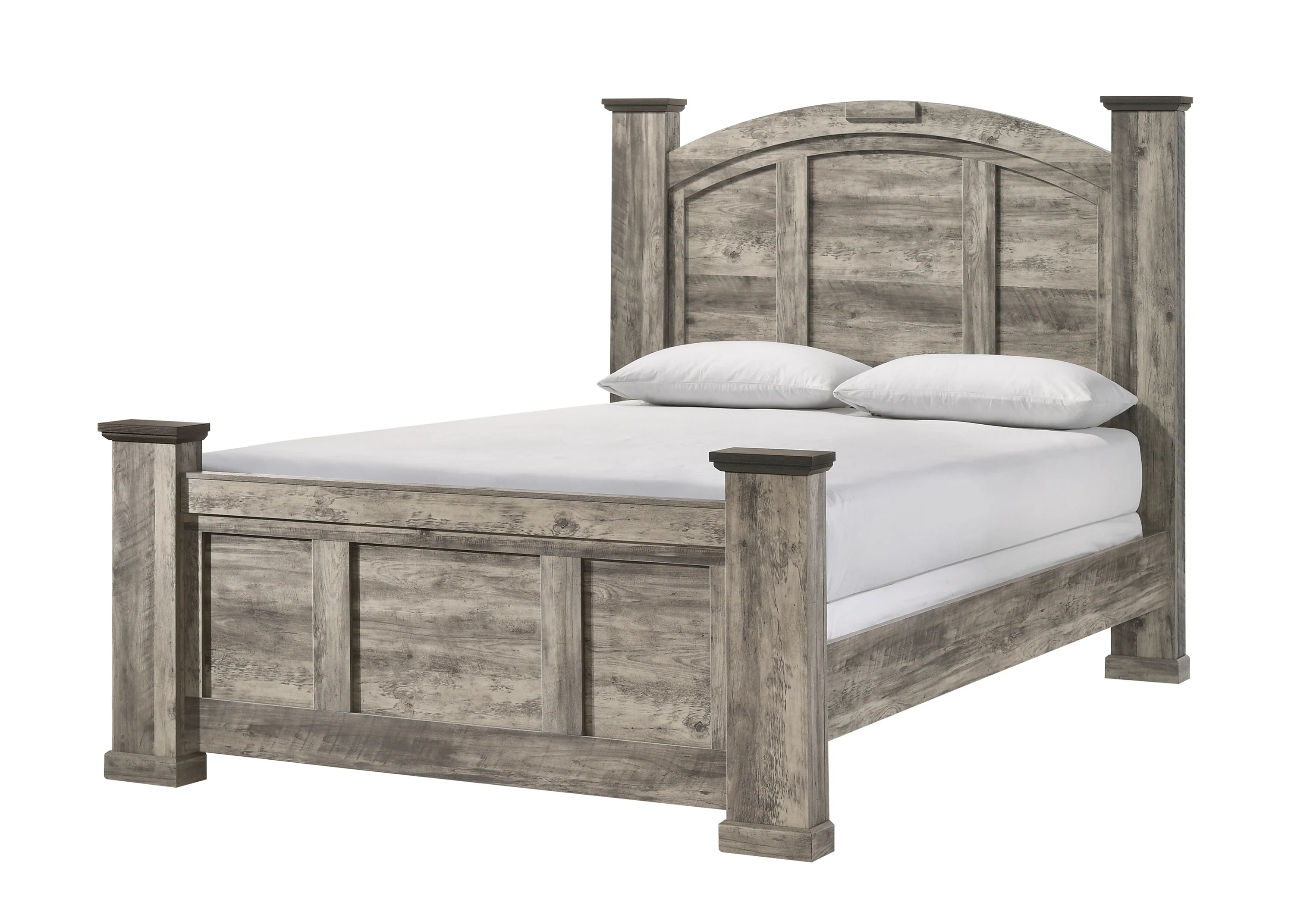 Ella-Mae 4 Pc Grey Rustic Bedroom Collection - Image 3