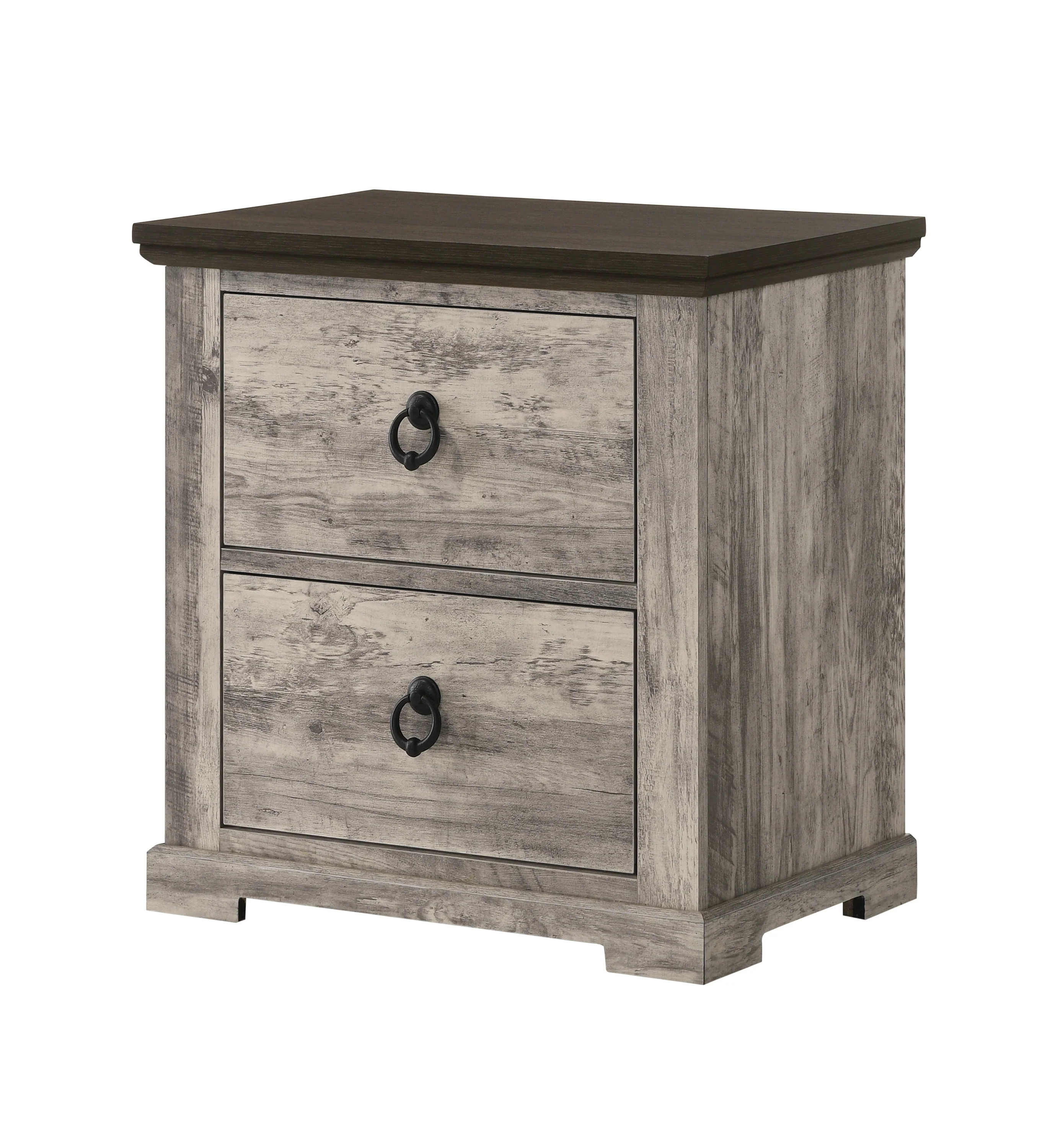 Ella-Mae 4 Pc Grey Rustic Bedroom Collection - Image 6