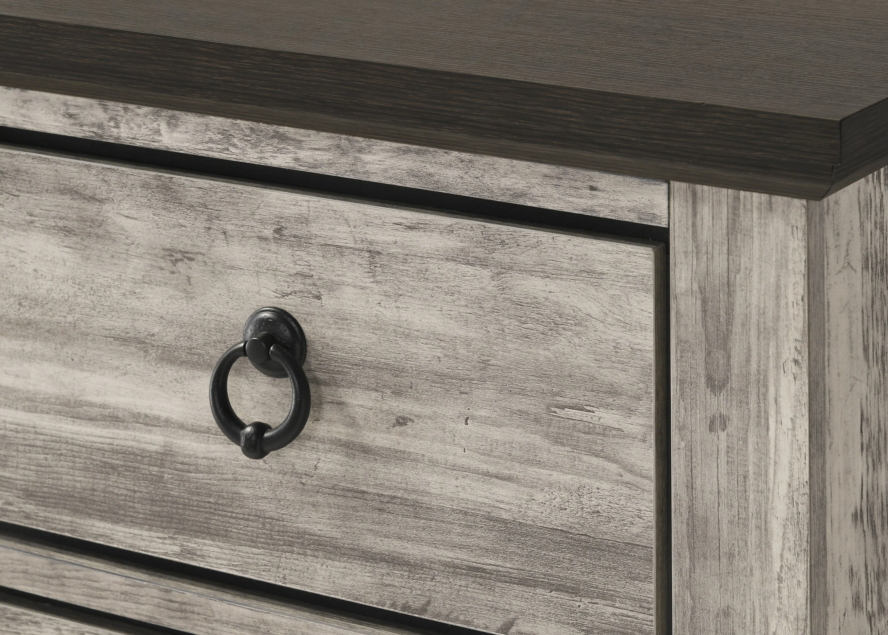 Ella-Mae 4 Pc Grey Rustic Bedroom Collection - Image 7