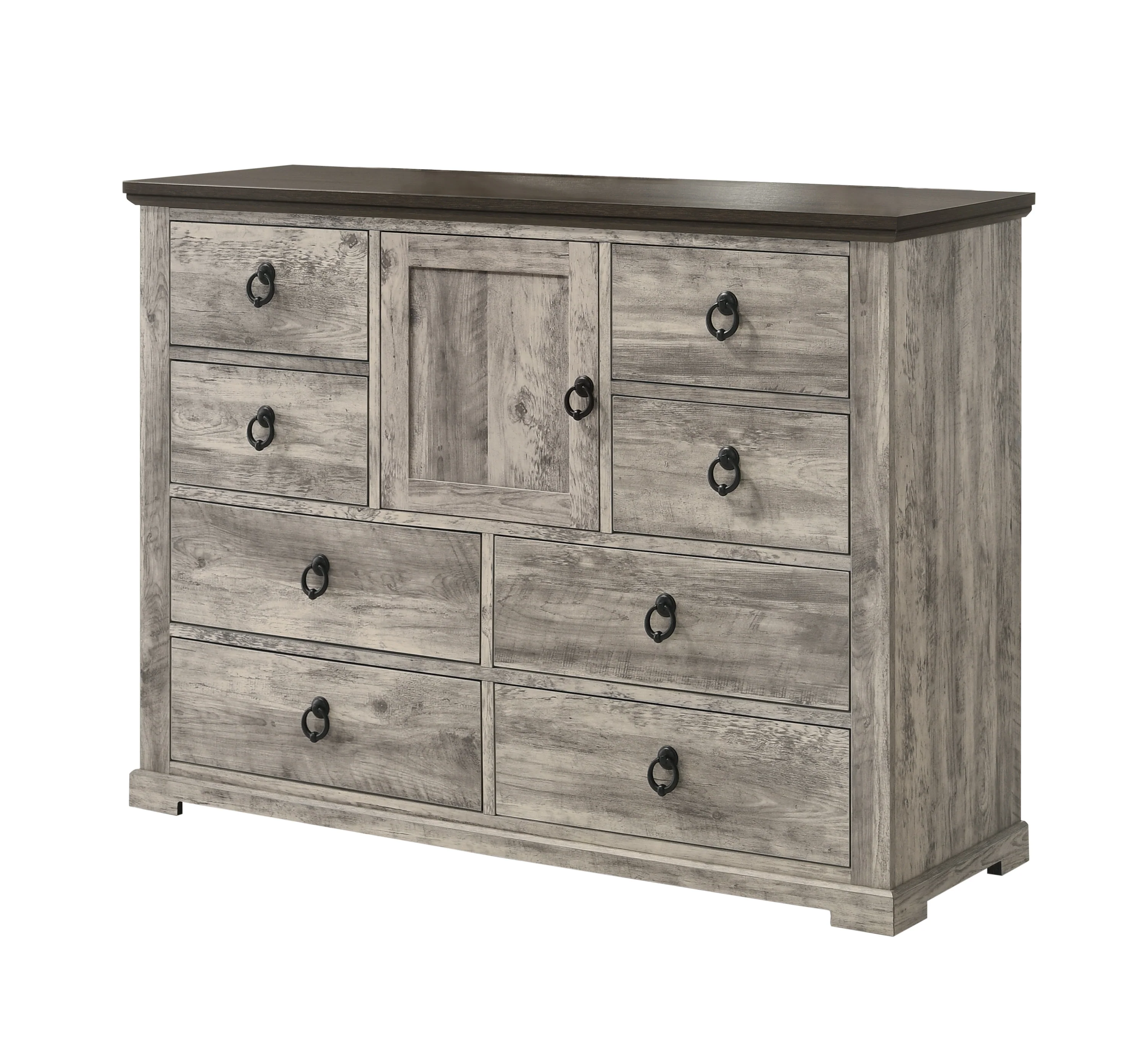 Ella-Mae 4 Pc Grey Rustic Bedroom Collection - Image 8