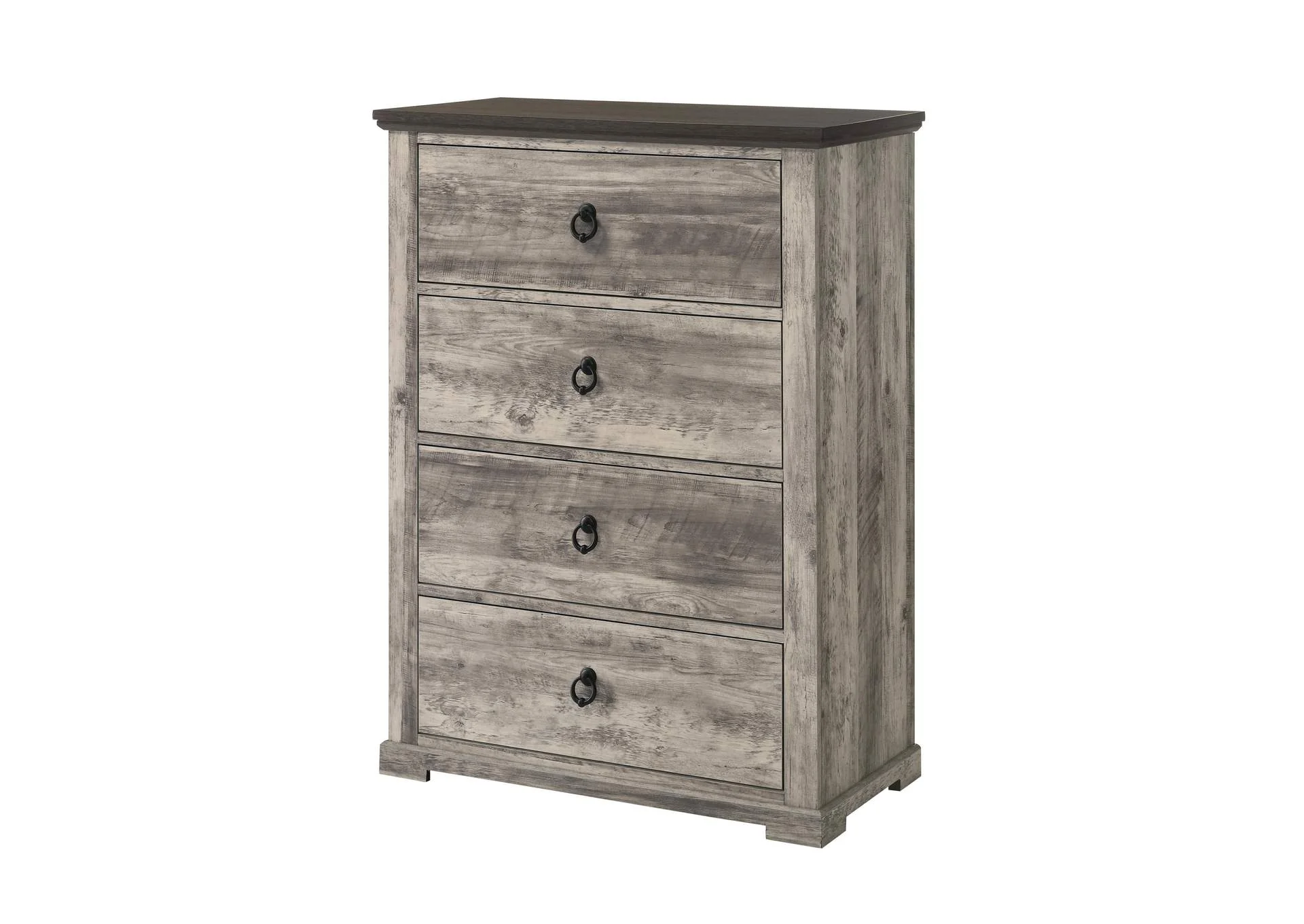 Ella Mae Rustic Gray 4 Drawer Chest