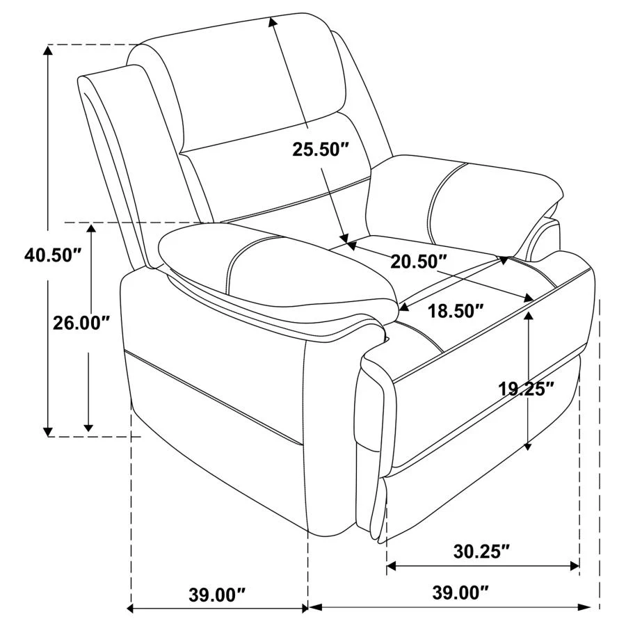 Ellington Brown Upholstered Accent Chair - Image 11