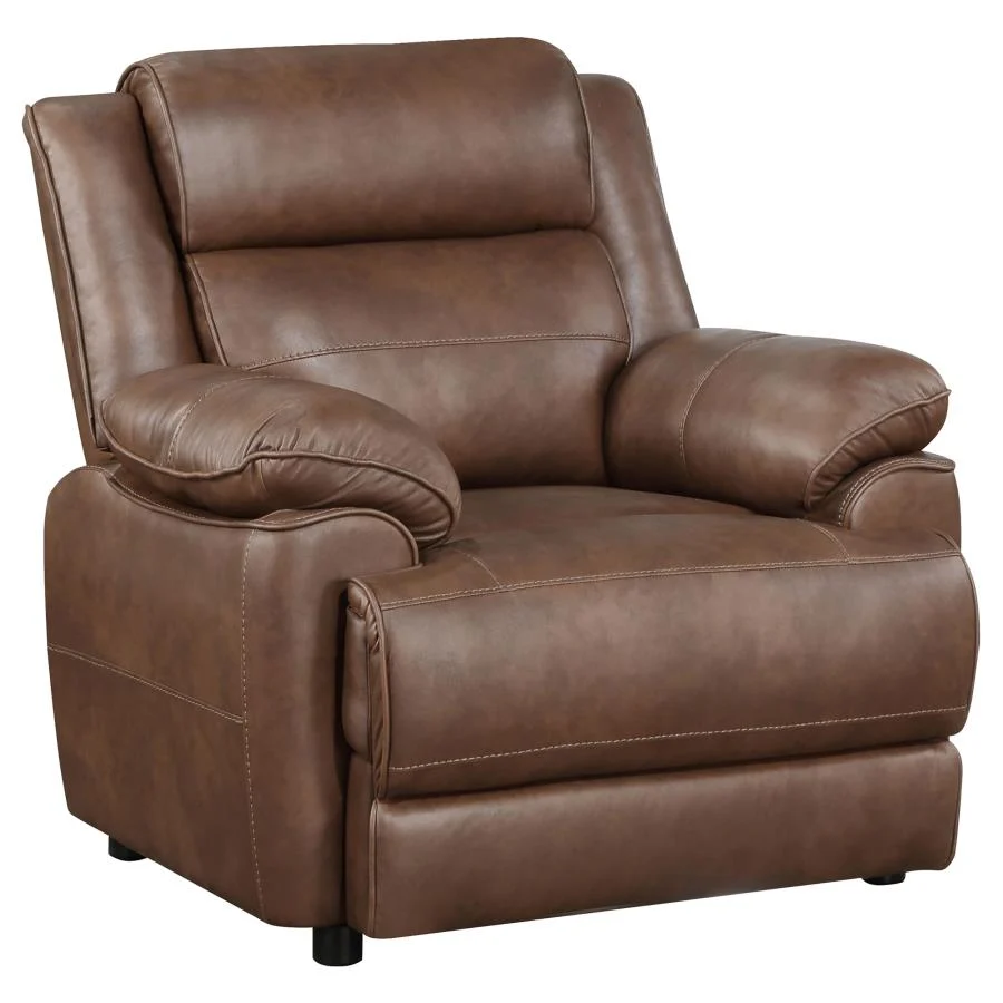 Ellington Brown Upholstered Accent Chair - Image 3