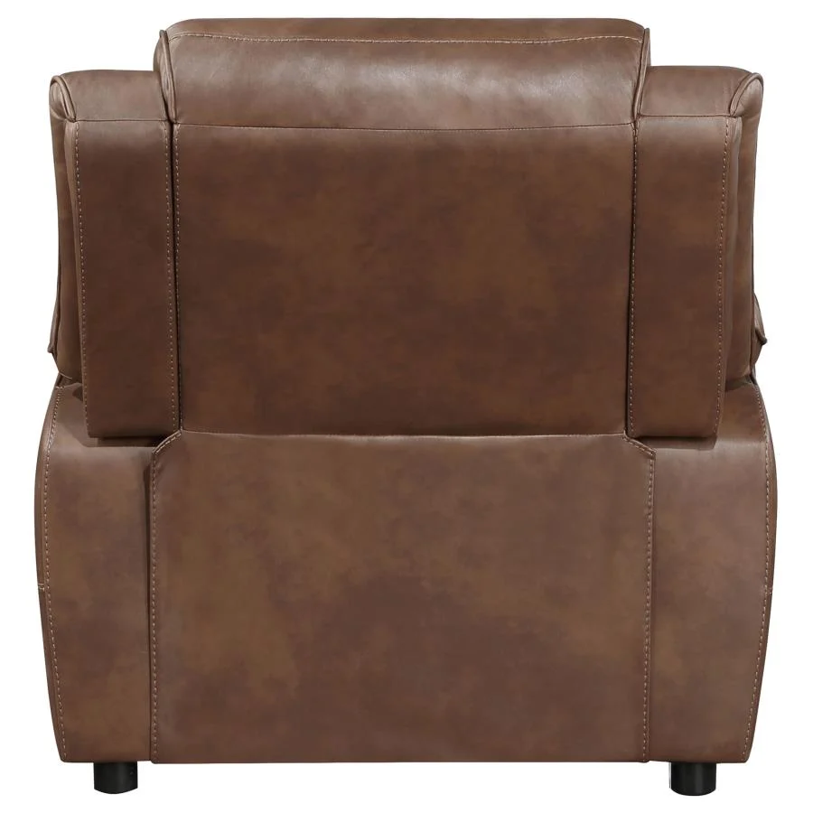 Ellington Brown Upholstered Accent Chair - Image 7