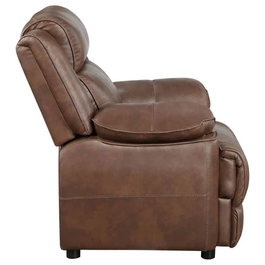 Ellington Brown Upholstered Accent Chair - Image 9