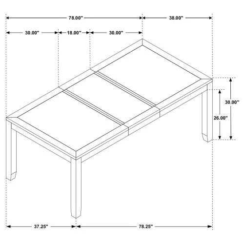 Elodie 5-7 Pc Two-Tone Dining Set Extension Leaf - Image 7