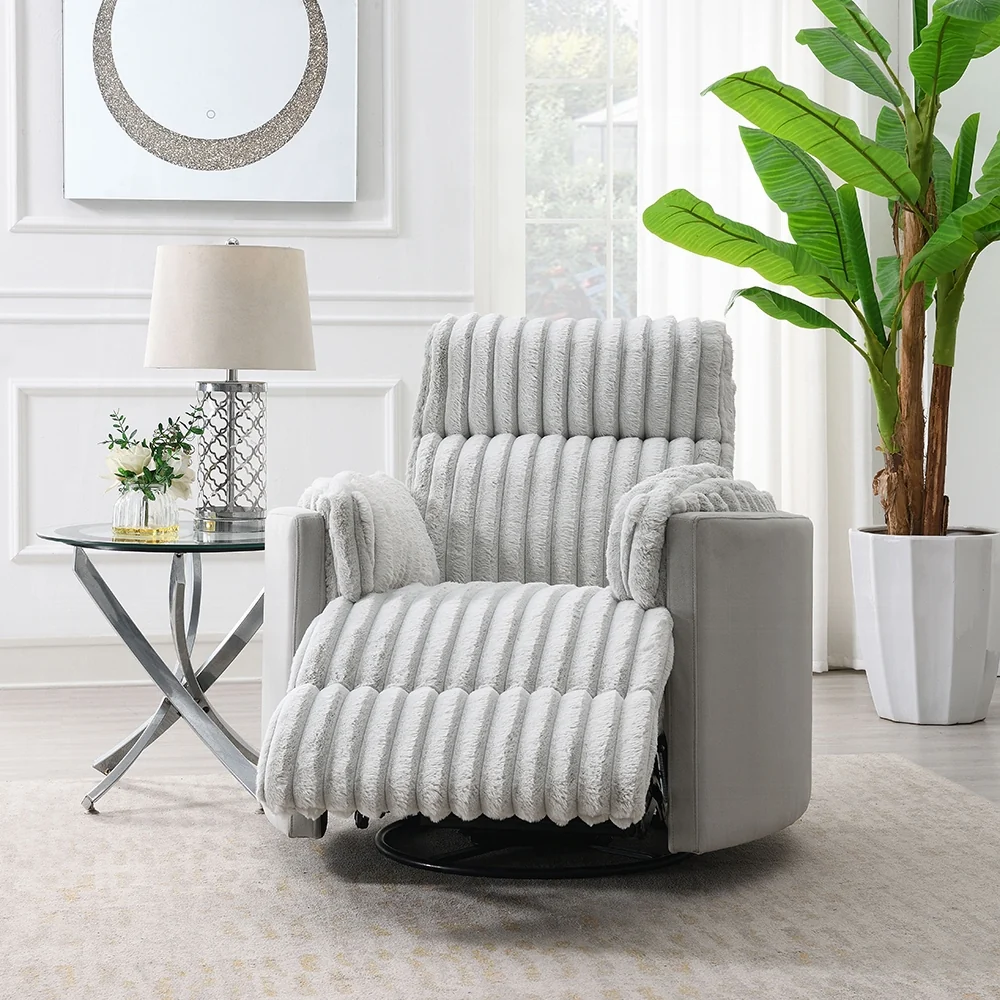Emee Gray Corduroy 3 Pc Sectional - Image 4