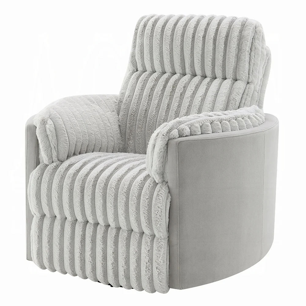 Emee Gray Corduroy Recliner LV04640 - Image 3