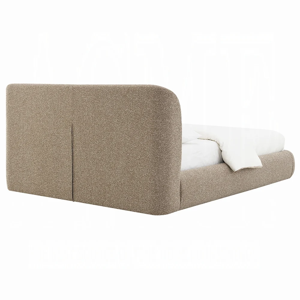 Erica Dark Beige Tweed Bed - King Size - Image 5
