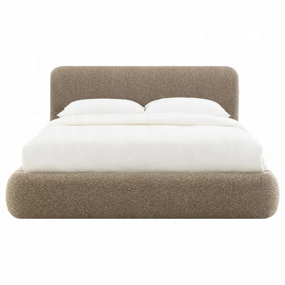 Erica Dark Beige Tweed Platform Bed BD05442Q - Image 3