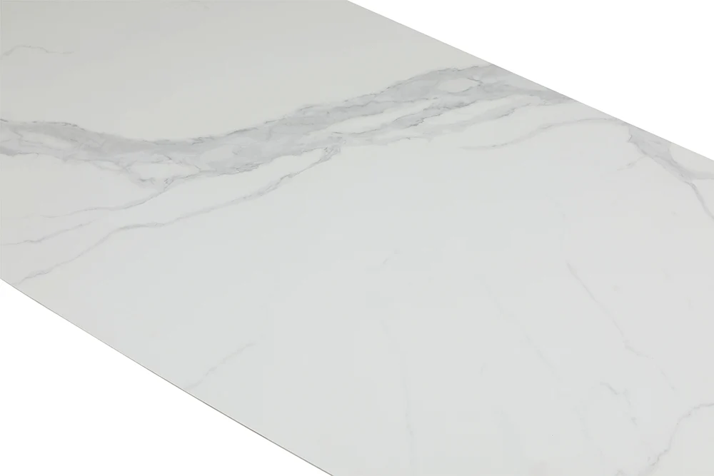 ESF 9437 Expandable White Marble Top Dining Set - Image 7