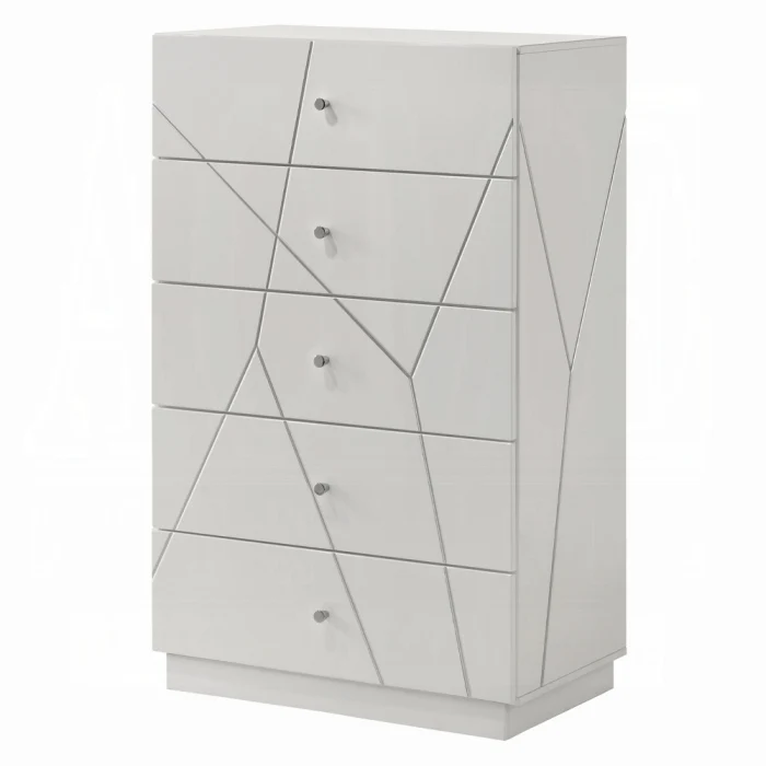 Esther White High Gloss Chest BD05886 - Image 2