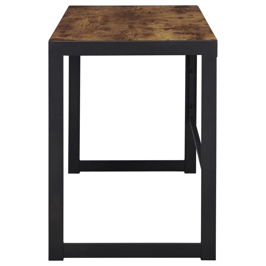 Estrella Writing Desk Antique Nutmeg & Gunmetal - Image 3