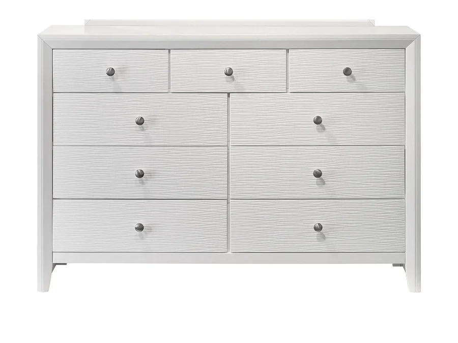 Evan B4710 White 4 Pc King Bedroom Set - Image 8