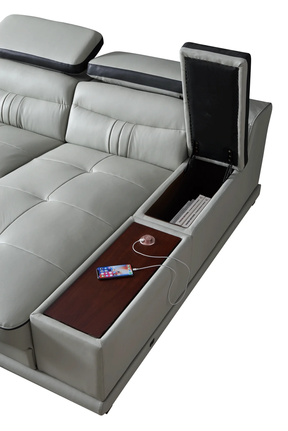 ESF Extravaganza 908 Top Grain Leather Sectional - Image 6