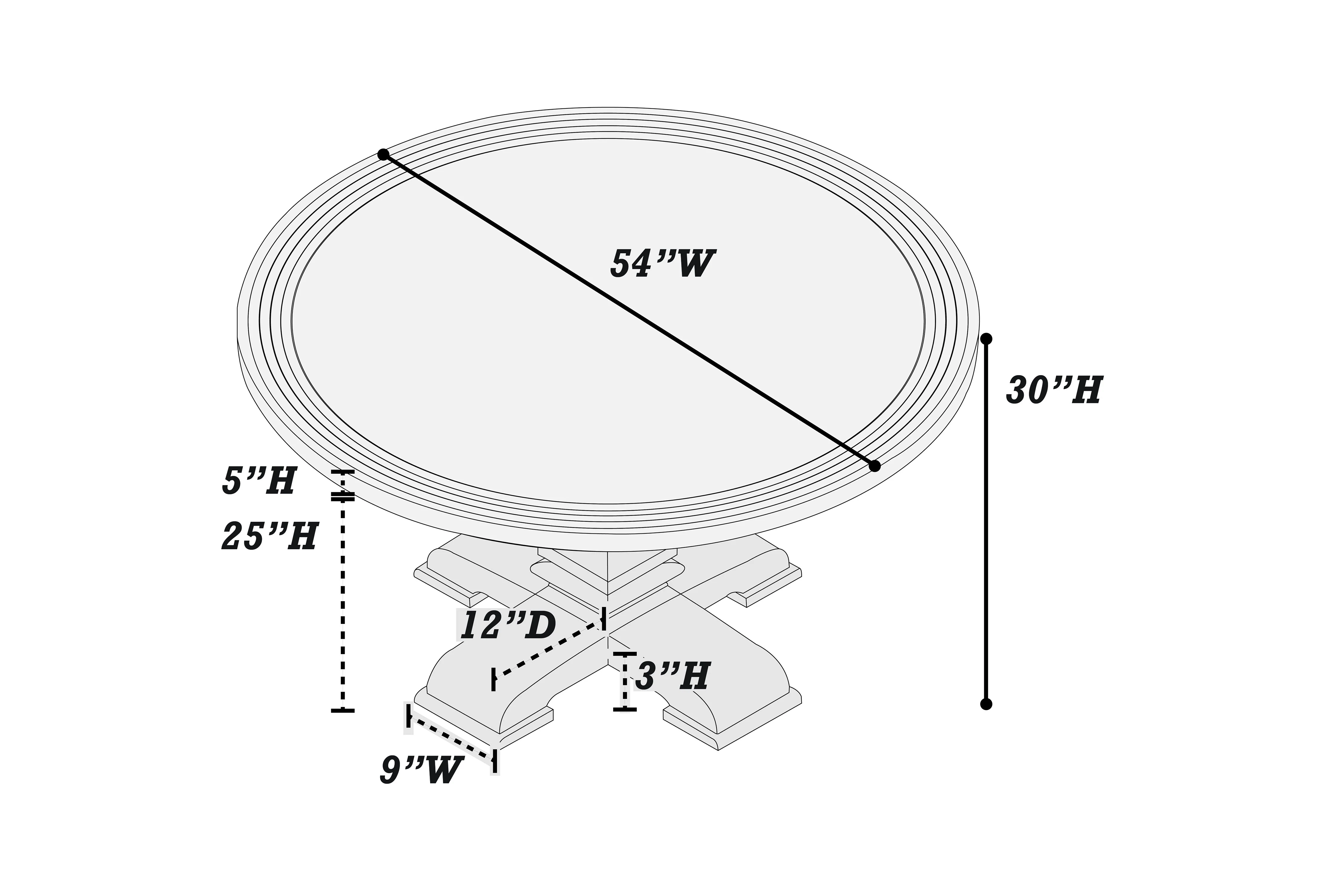 F2528 Poundex 5 Pc Dining Collection - Image 5