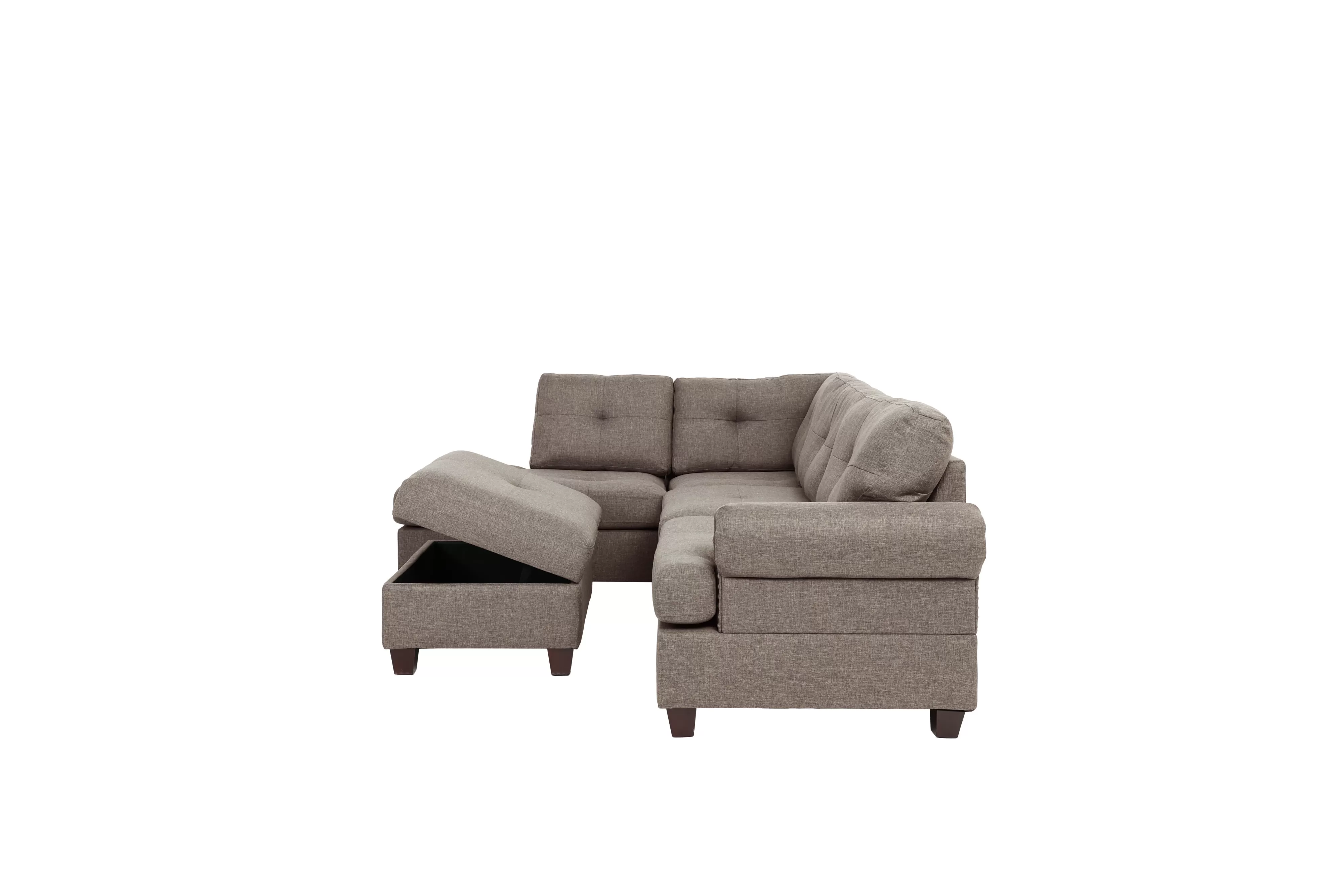 F6416 Mocha 3 Pc Reversible Sectional - Image 6