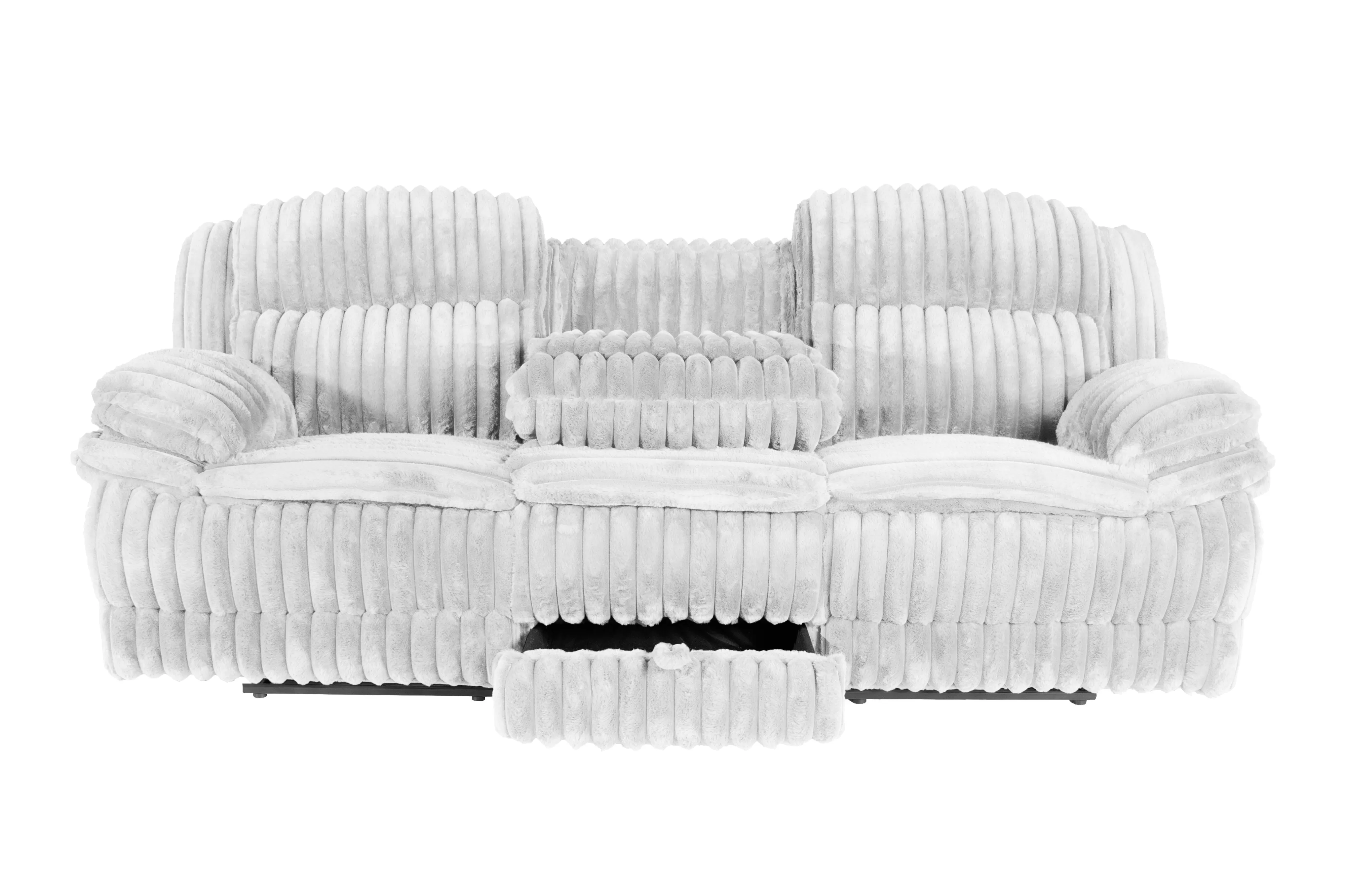 F8143 Jumbo Corduroy Fur Like Sofa Set - Image 4