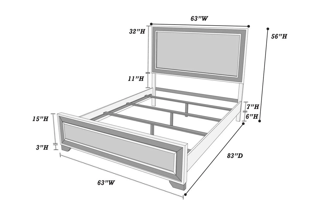 F9627 Queen or King 4 Pc Bedroom Set - Image 5