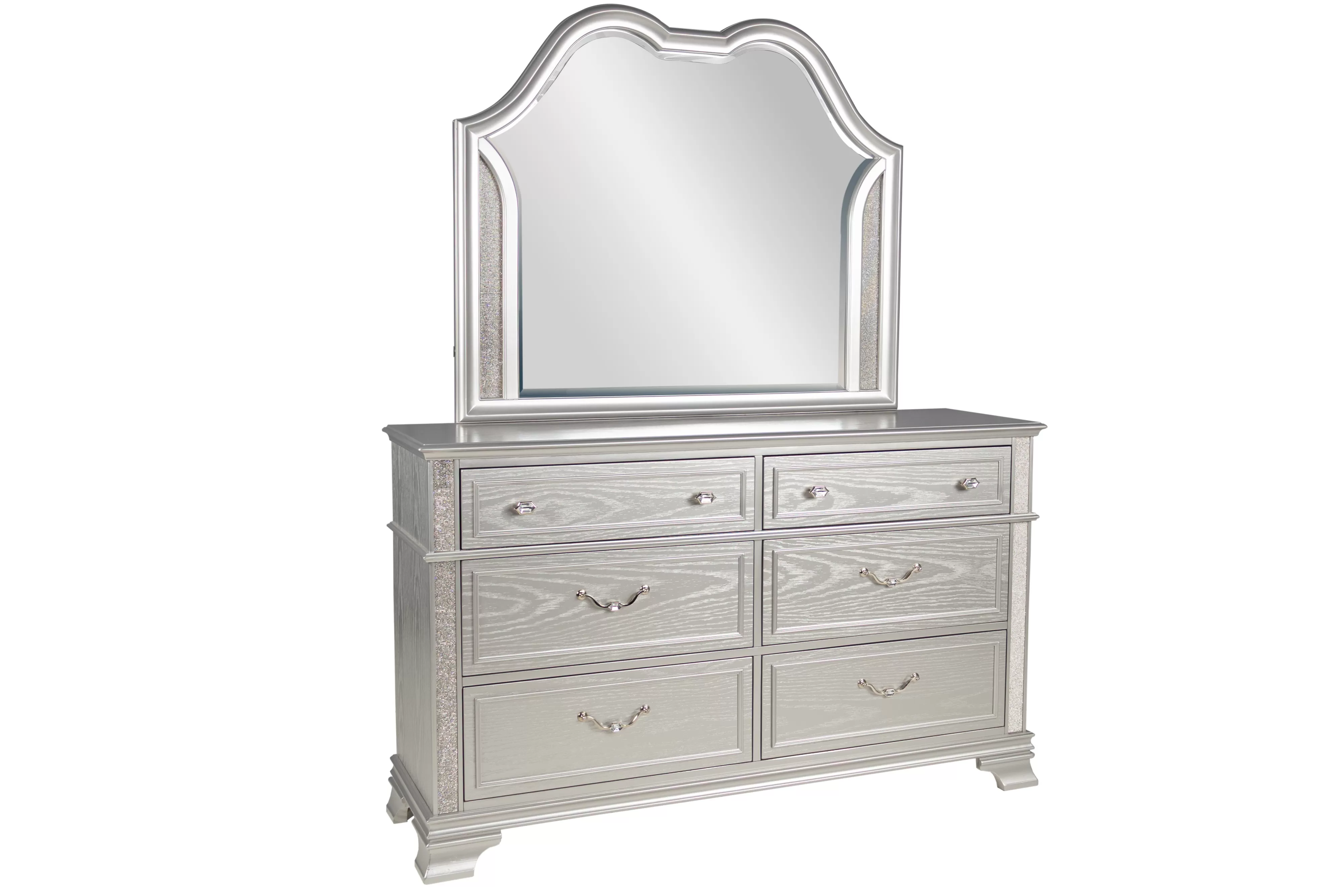 F9671 Gray 4 Pc Bedroom Set w/LED Headboard - Image 7