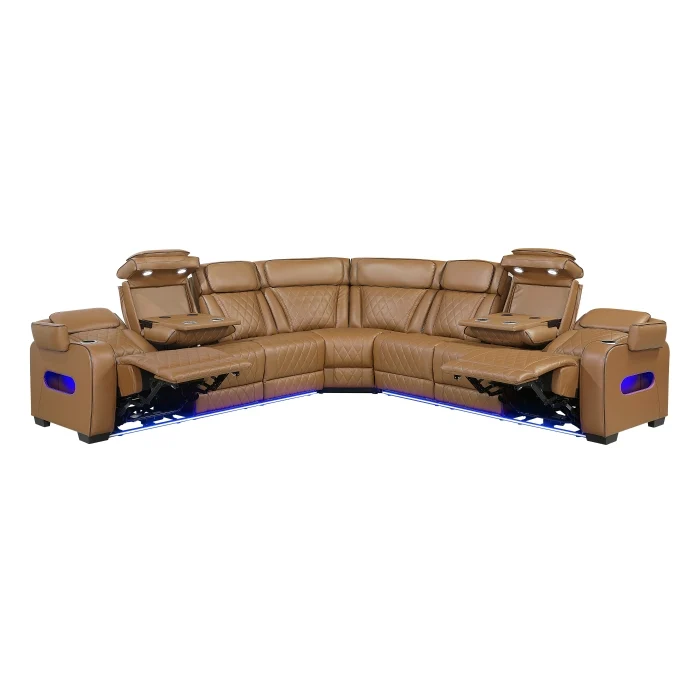 Fairway 3 Pc Power Sectional by Homelegance - Image 6