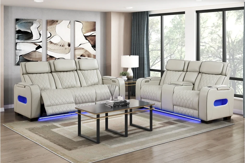 Fairway Living Room Sofa Set Power Recliners - Image 2