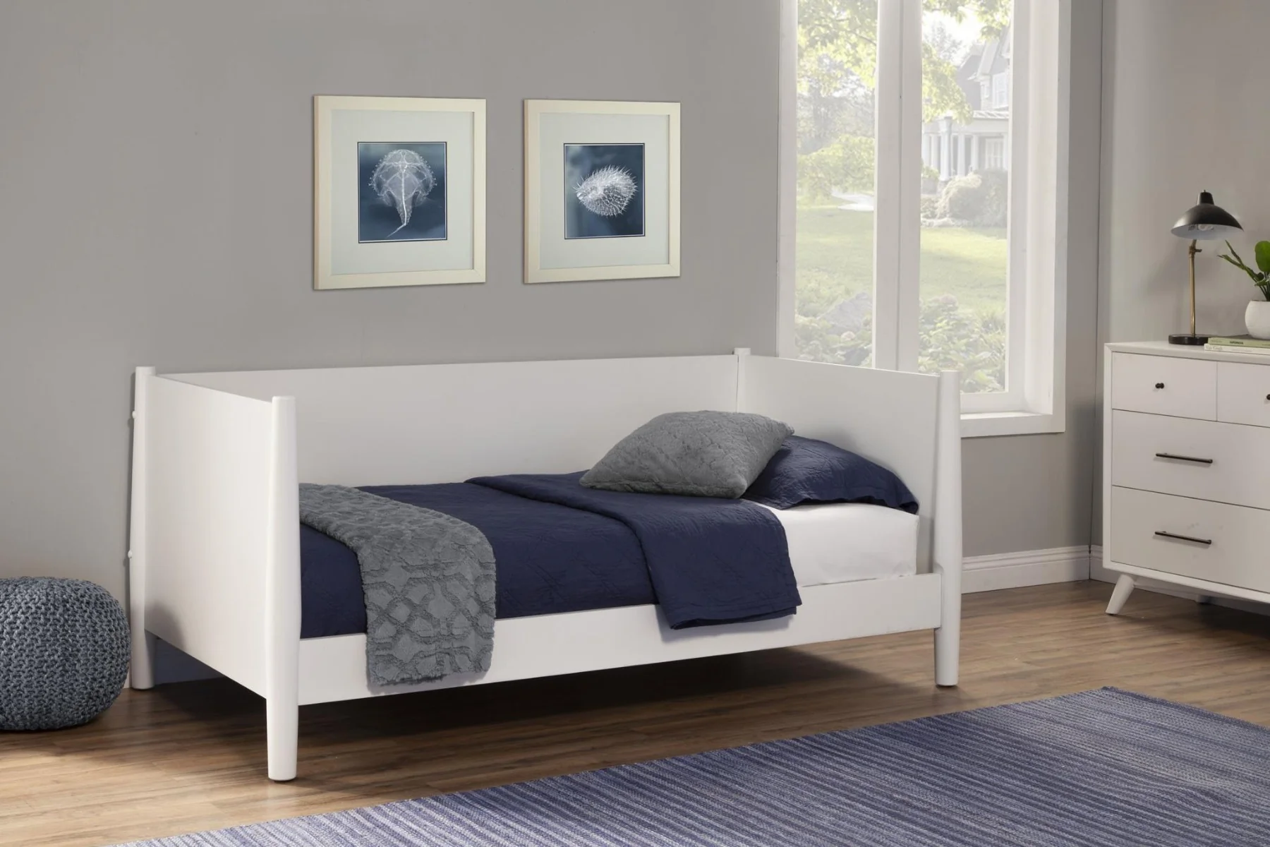Flynn Twin Size Daybed - White Finish - Image 2