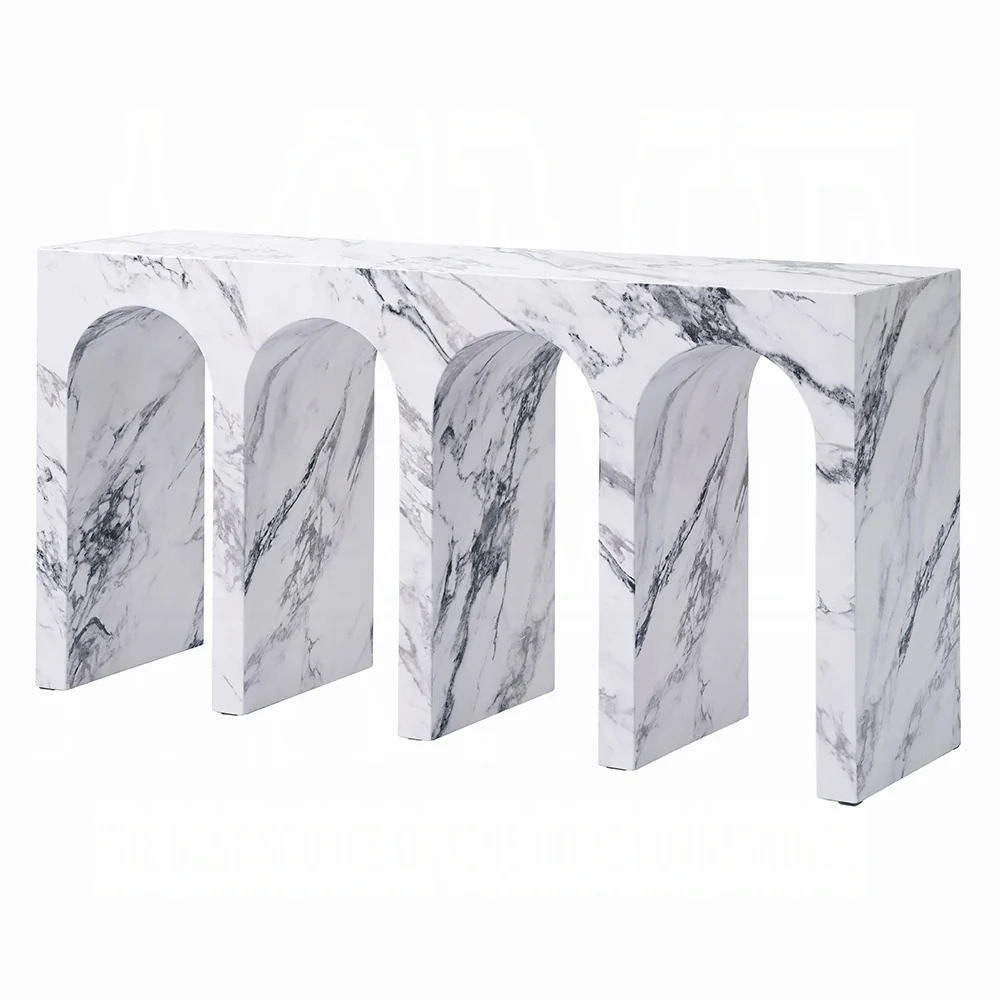 Fritzy Engineered Stone Console Table - Image 2