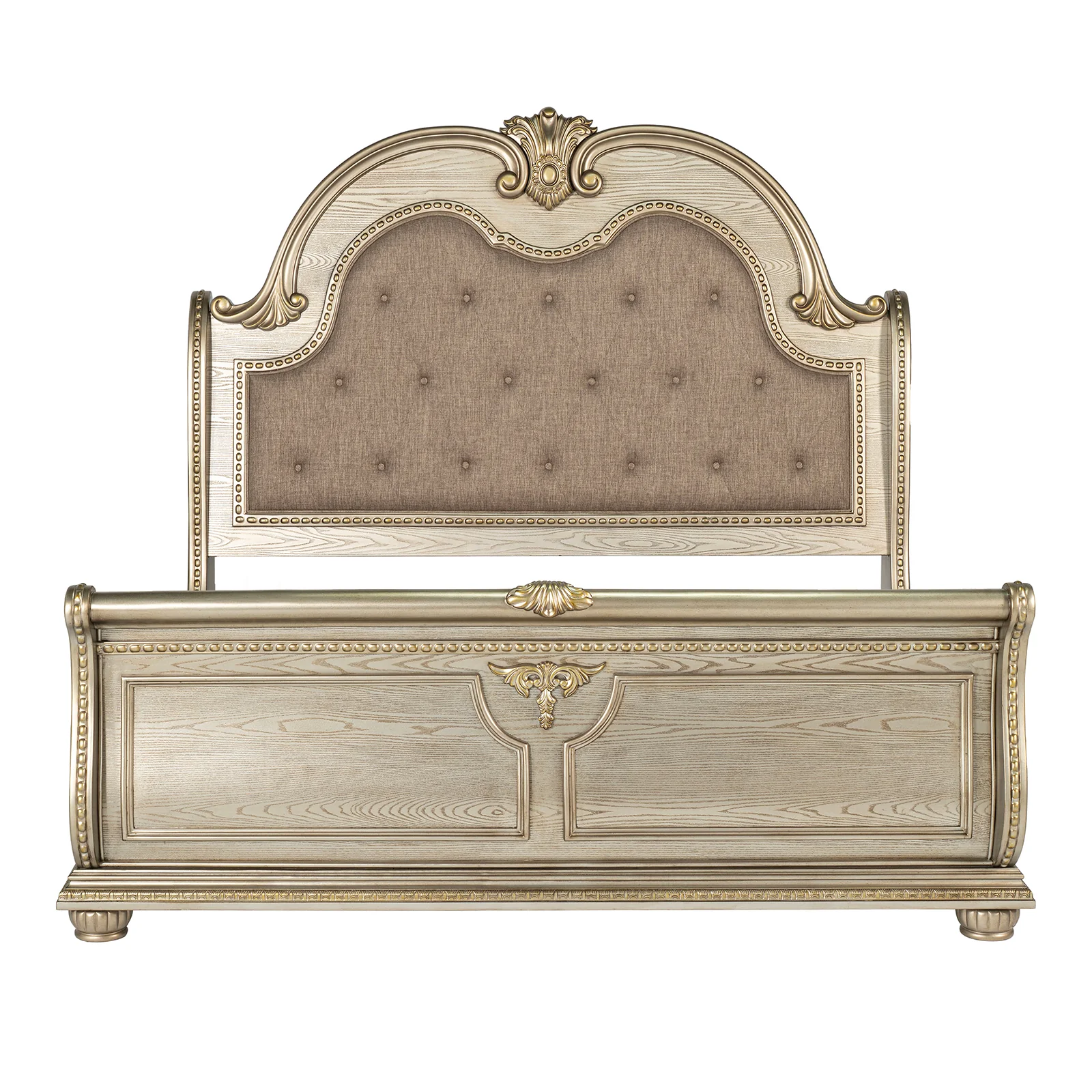 Fromberg Gold Champagne 4 Pc Bedroom Set - Image 2