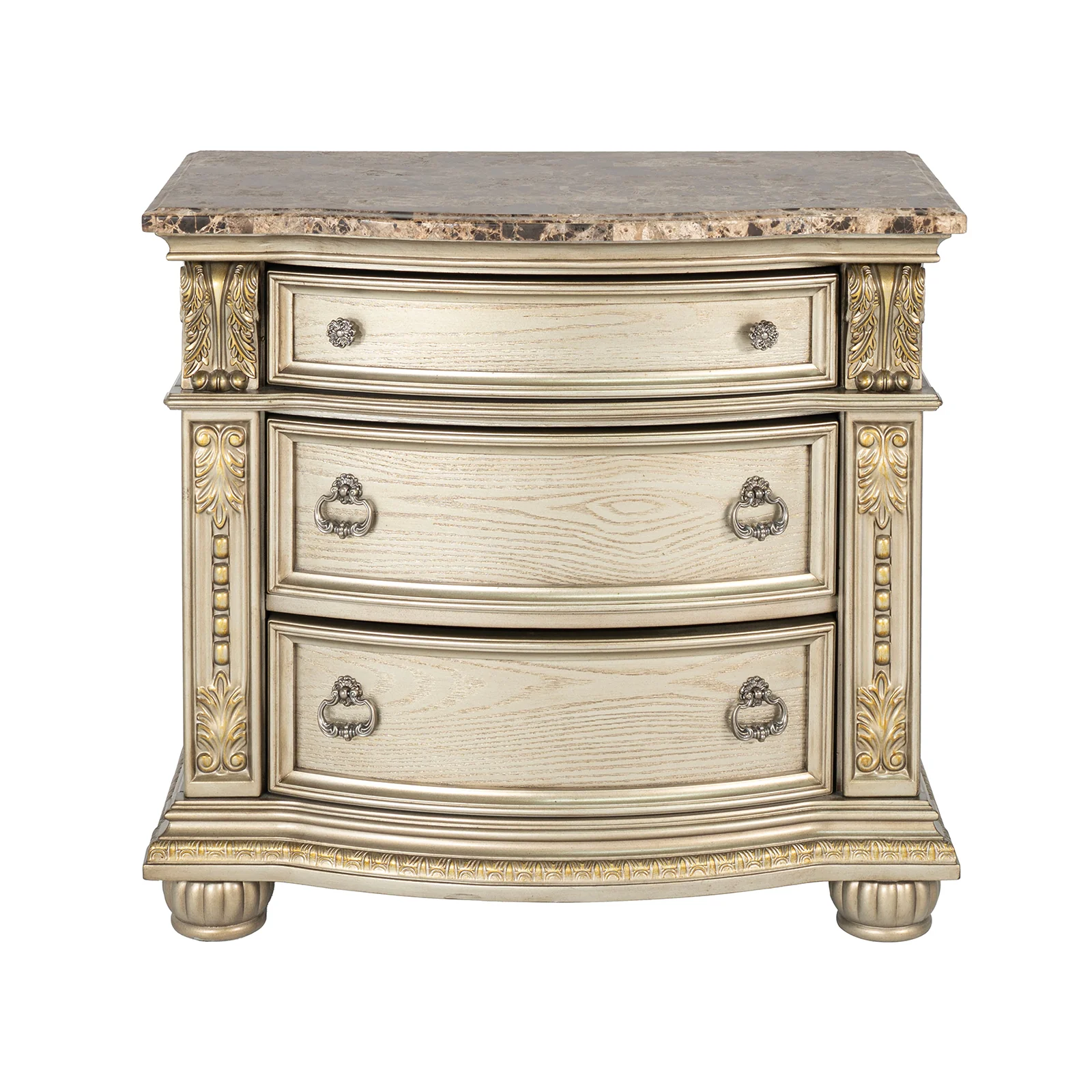 Fromberg Gold Champagne 4 Pc Bedroom Set - Image 3