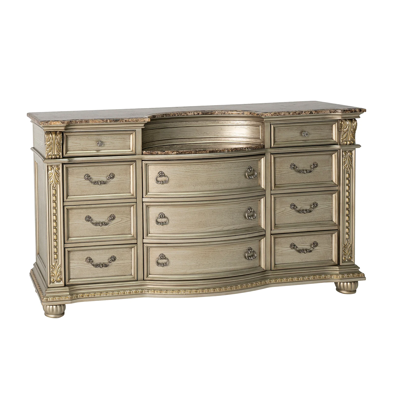 Fromberg Gold Champagne 4 Pc Bedroom Set - Image 4