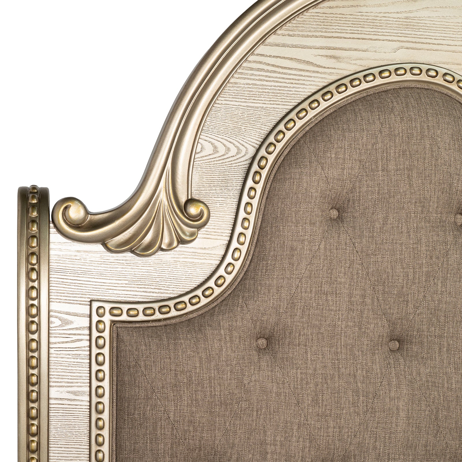 Fromberg Gold Champagne King Sleigh Bed - Image 3