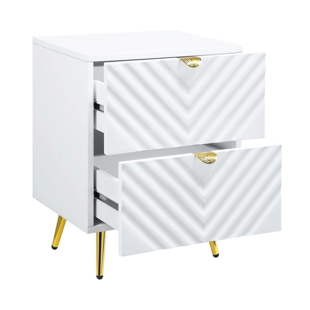Gaines High Gloss Nightstand - Image 3