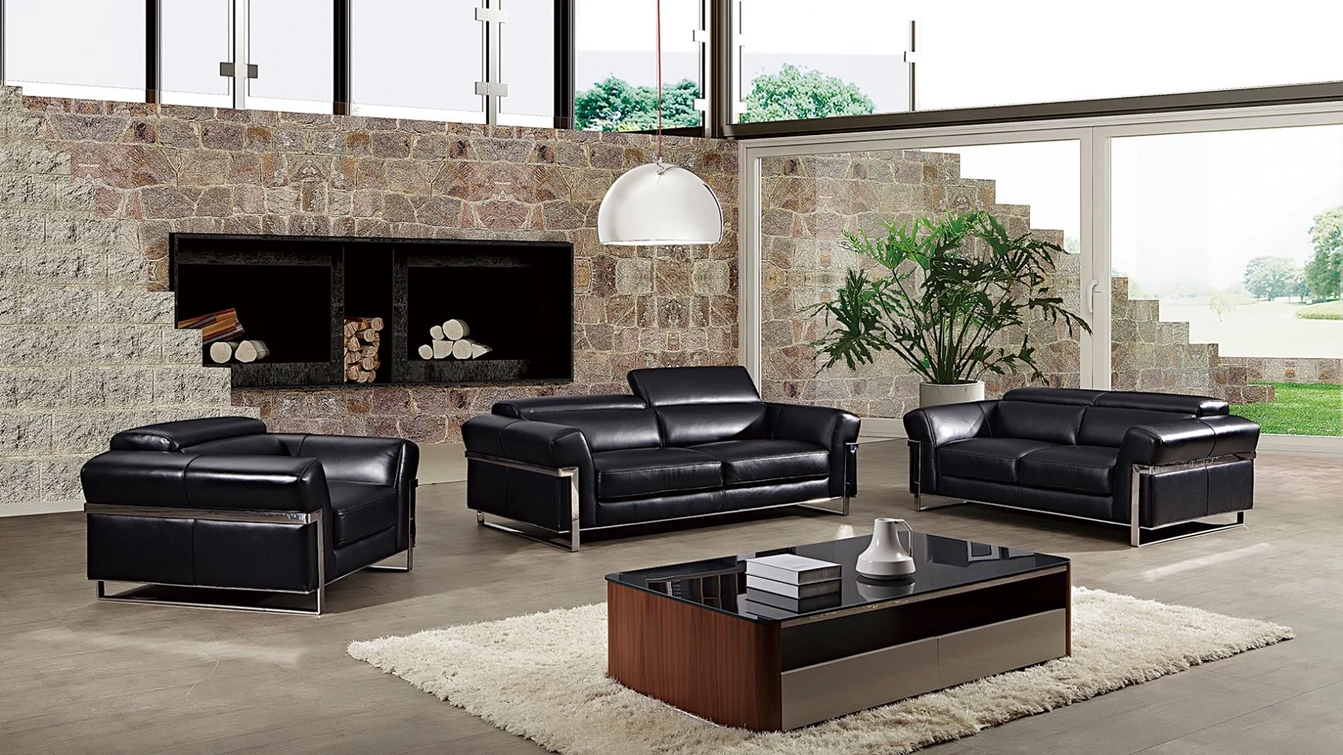 American Eagle EK012 Sofa Collection - White Italian Leather - Image 6