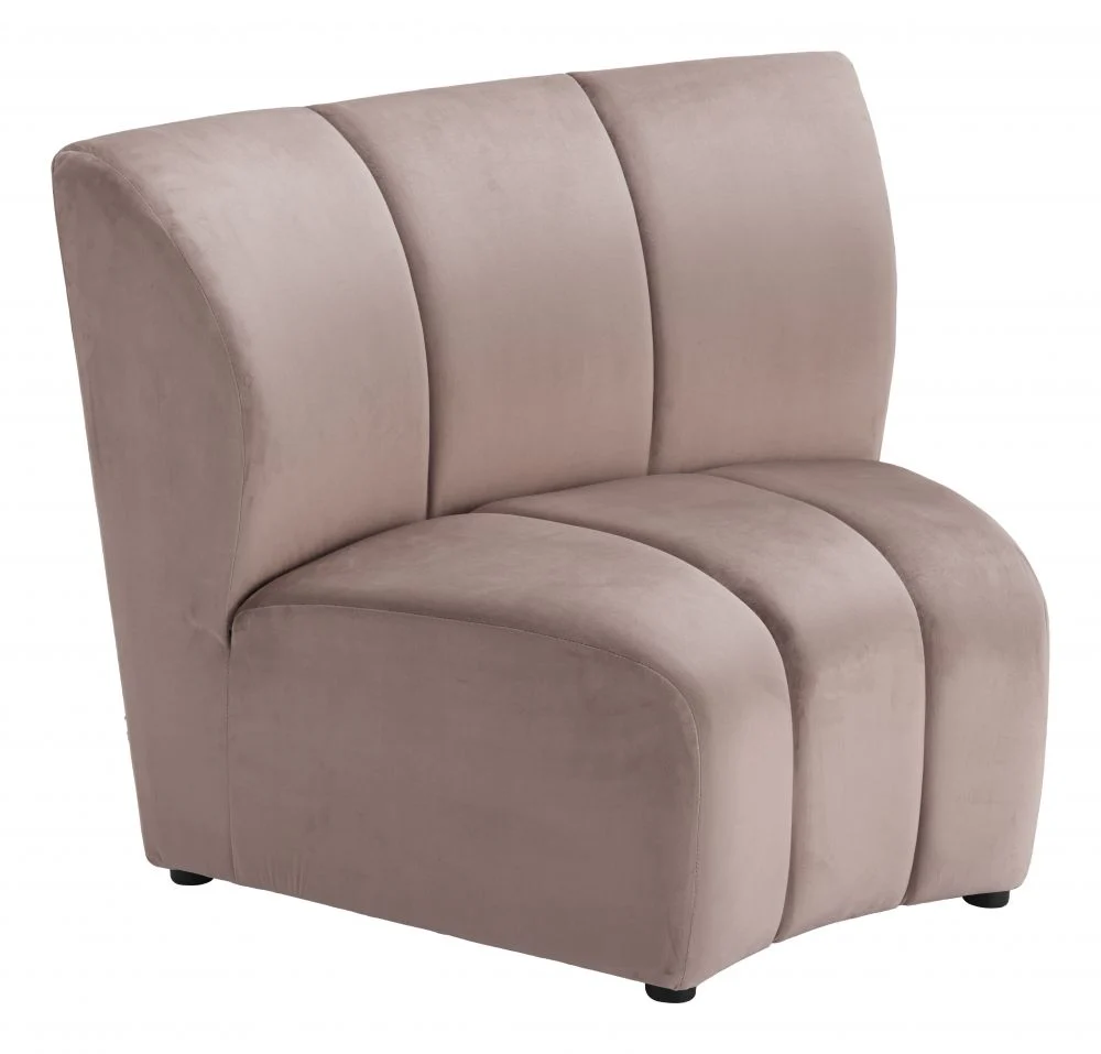 Garbi Modular Velvet Sectional - Beige or Black - Image 6
