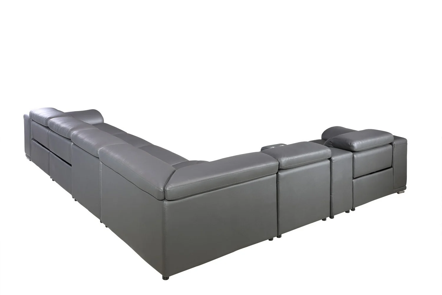 Global United 9762 Genoa 4-Power Reclining 8 Pc Sectional - 4 Colors - Image 3