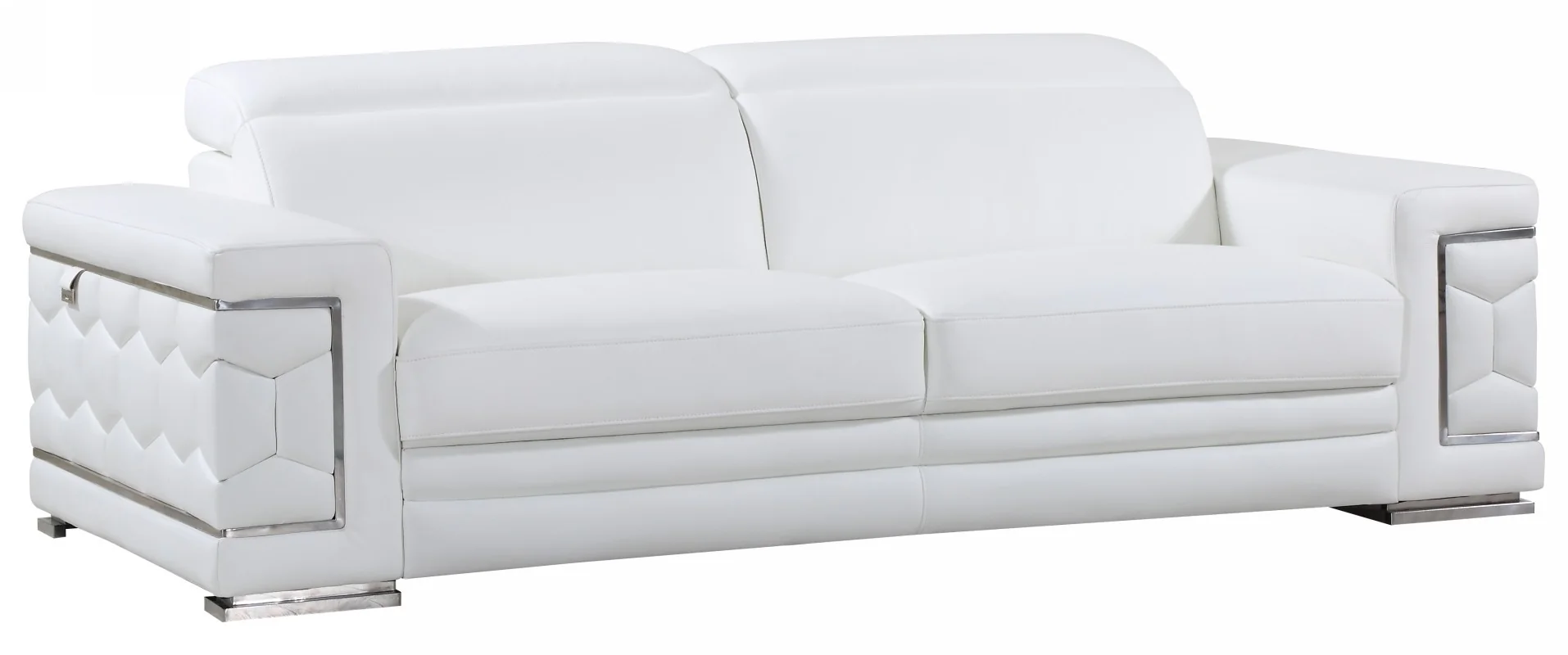 692 Genuine Italian Leather Sofa Set by Global United - 5 Colors - Image 9