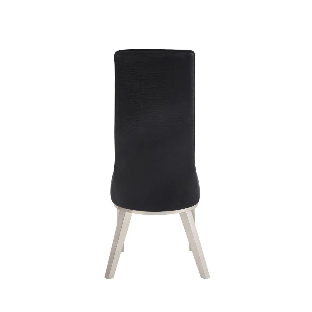 Acme Furniture Gianna 7 Pc Dining Set - Black Chairs - Image 5