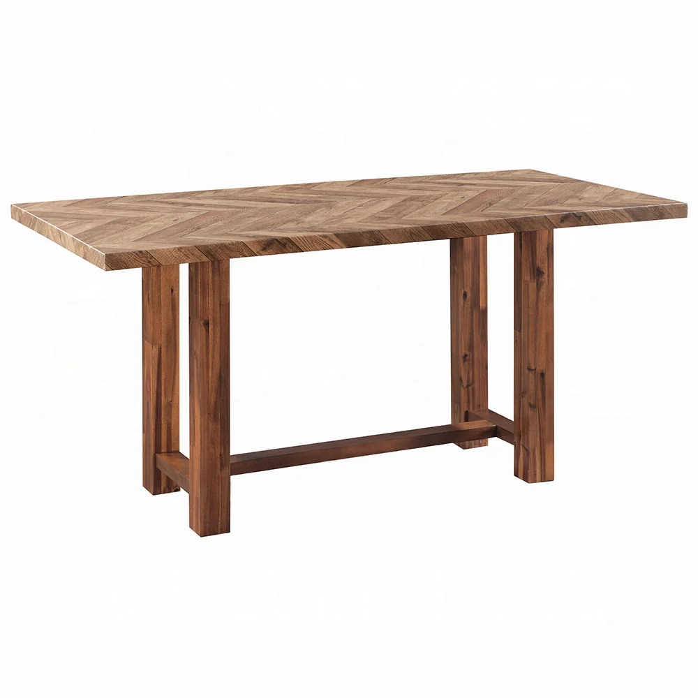 Gilsea DN03725 Brown Finish Dining Set - Image 3