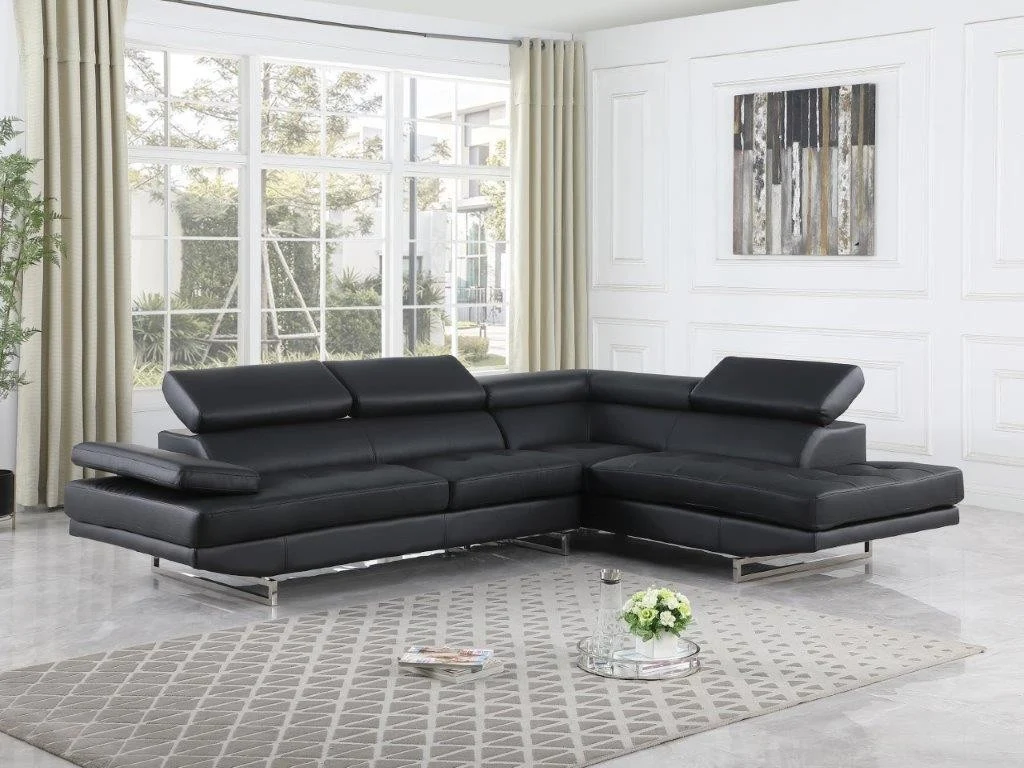 Global United 1836 Black Sectional